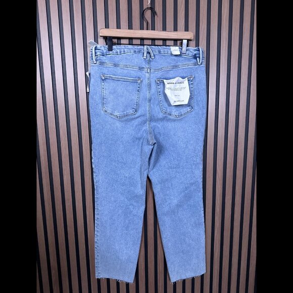 New Good American Jean 16 Women Blue Indigo Good Classic Skinny High Rise Frayed - Picture 2 of 9